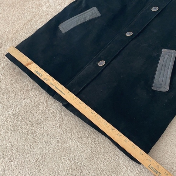 The Leather Warehouse suede and leather 1990s Y2K new with tags dead stock coat - Picture 8 of 12